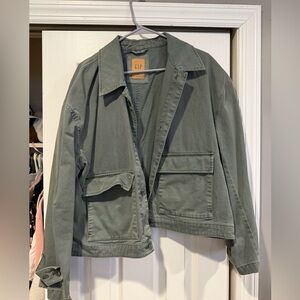 GAP women’s army green jacket- size XL